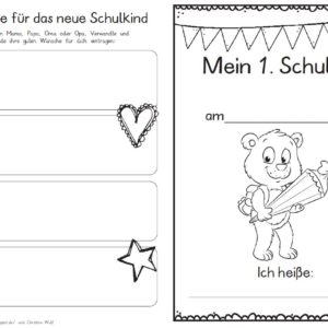 Erster Schultag – Hausaufgabenheftchen 2020 - Bär