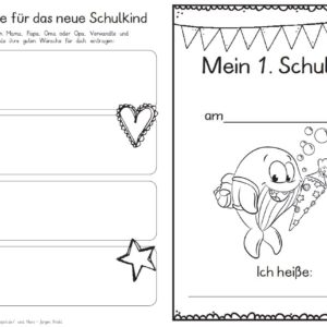 Erster Schultag – Hausaufgabenheftchen 2020 - Wal
