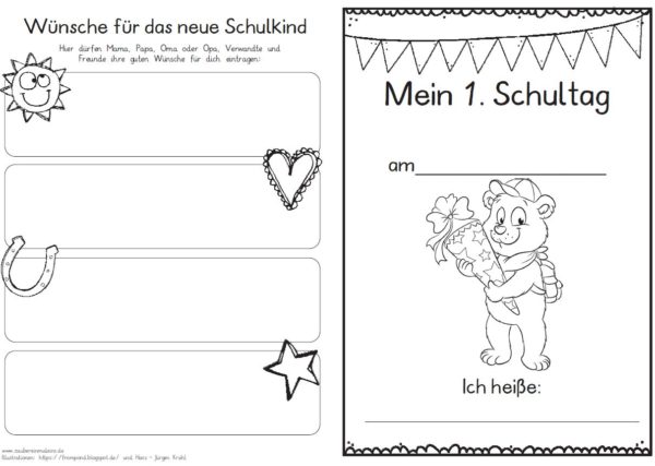 Erster Schultag – Hausaufgabenheftchen 2020 - Eisbär