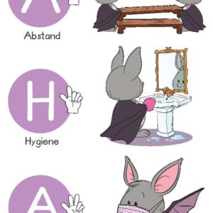 Mein erstes Sachheft: AHA Regeln Fledermaus + AHA Plakat