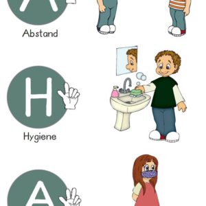 Mein erstes Sachheft: AHA Regeln Kinder + AHA Plakat