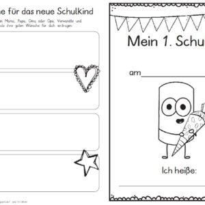 Erster Schultag – Hausaufgabenheftchen 2020 - Chalky