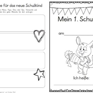 Erster Schultag – Hausaufgabenheftchen 2020 - Chinchilla