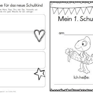 Erster Schultag – Hausaufgabenheftchen 2020 - Chamäleon