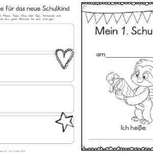 Erster Schultag – Hausaufgabenheftchen 2020 - Faultier