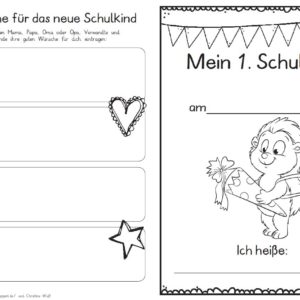 Erster Schultag – Hausaufgabenheftchen 2020 - Igel