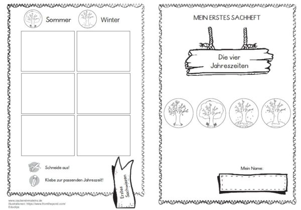 Mein erstes Sachheft: Die vier Jahreszeiten