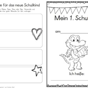 Erster Schultag – Hausaufgabenheftchen 2020 - Krokodil
