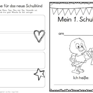 Erster Schultag – Hausaufgabenheftchen 2020 - Küken