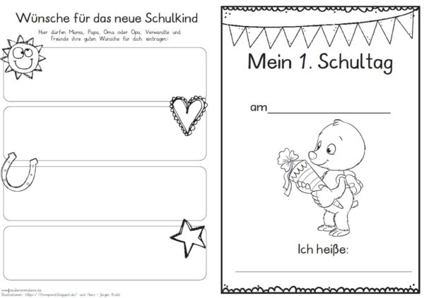 Erster Schultag – Hausaufgabenheftchen 2020 - Maulwurf