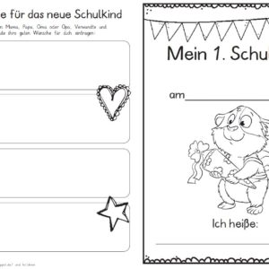 Erster Schultag – Hausaufgabenheftchen 2020 - Meerschweinchen