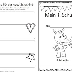 Erster Schultag – Hausaufgabenheftchen 2020 - Nashorn