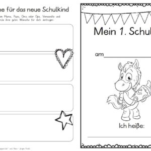 Erster Schultag – Hausaufgabenheftchen 2020 - Pferd