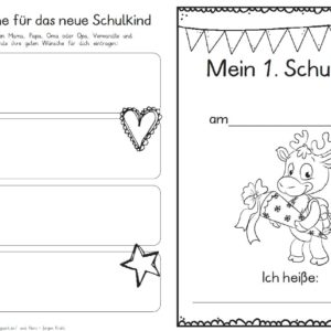 Erster Schultag – Hausaufgabenheftchen 2020 - Rentier