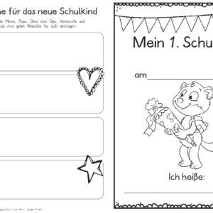 Erster Schultag – Hausaufgabenheftchen 2020 - Wiesel