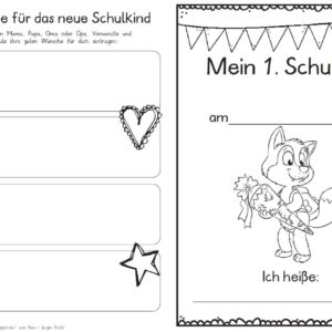 Erster Schultag – Hausaufgabenheftchen 2020 - Wolf