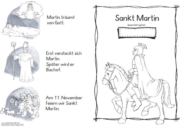 Sankt Martin - kleines Leseheft