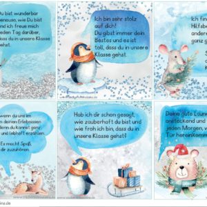 24 x warme Worte - winterliches Design