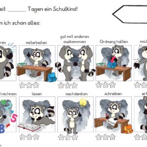Das kann ich schon - Selbsteinschätzungsbogen / Waschbären
