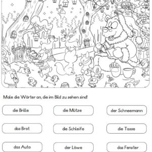 Weihnachtliches Wimmelbildlesen