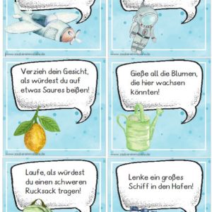 35 Bewegungskärtchen für kleine Bewegungspausen zwischendurch