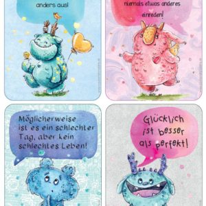 12 Glückskärtchen
