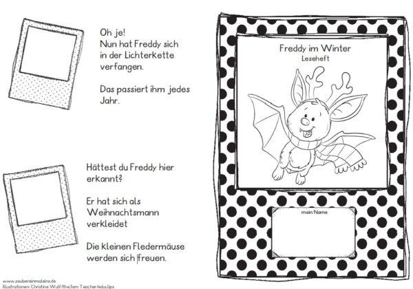 Leseheft: Freddy im Winter