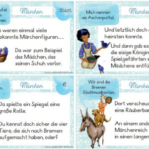 Leseweg: Märchen - 20 Stationen (auch interaktiv)