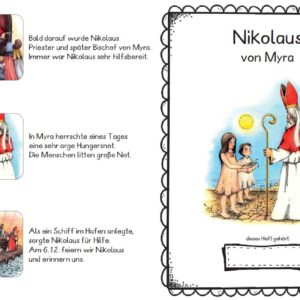 Nikolausheftchen - farbig und schwarz-weiß