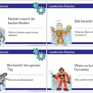 Lesekarten Roboter