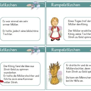 Rumpelstilzchen - Leseweg mit 12 Stationen