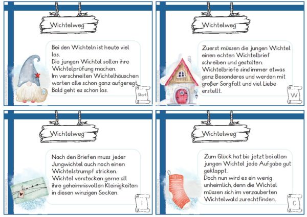 Wichtelweg - Leseweg mit 12 Stationen