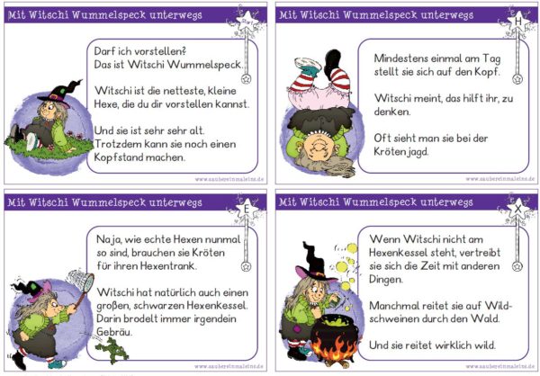 Leseweg Witschi mit 12 Stationen