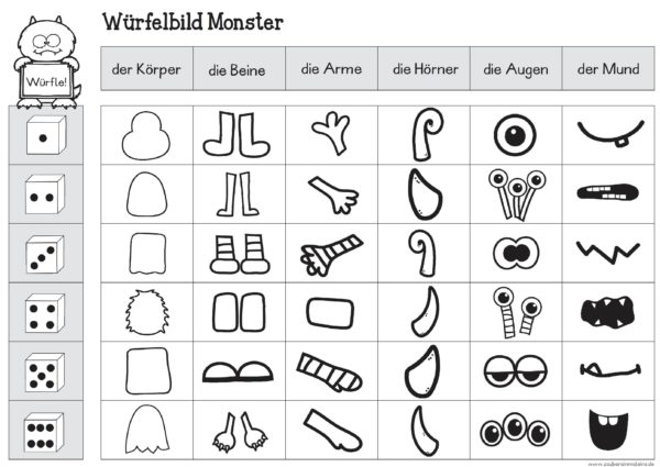 Würfelbild Monster