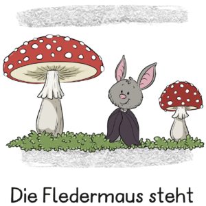 Aushänge: Lokale Präpositionen - Fledermausversion