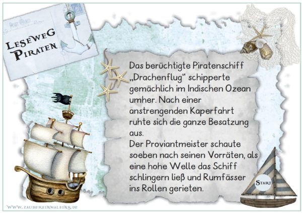 Leseweg: Piraten - 12 Stationen