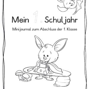 Miniabschlussjournal zum Ende des 1. Schuljahres - Fledermausversion