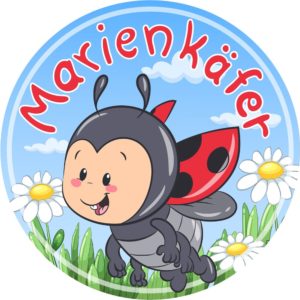 Buttonvorlage Marienkäfer