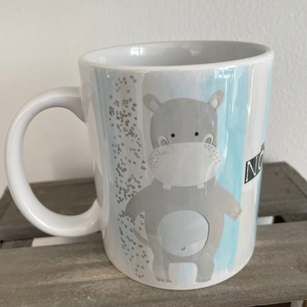 Keramiktasse Hochglanz: Nölpferd
