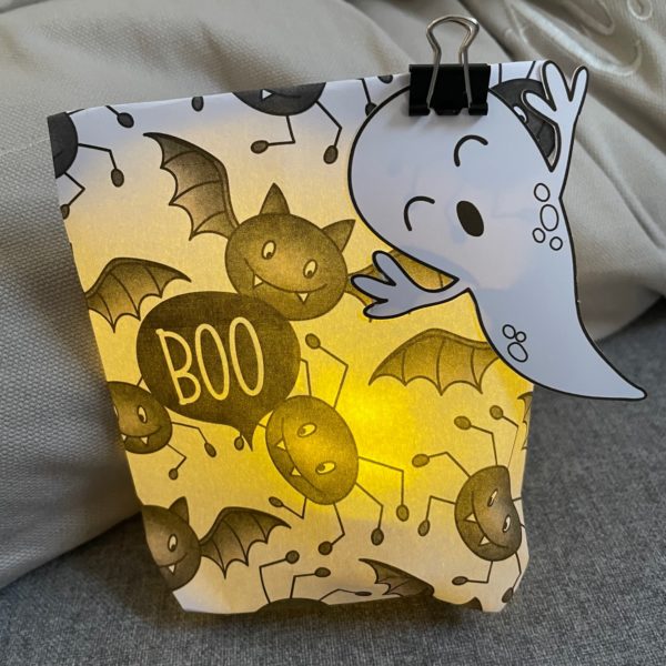20  Vorlagen für Mini-Lichttüten Halloween
