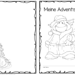 Adventstage zählen mit Konstantin - Faltheft für die Adventszeit