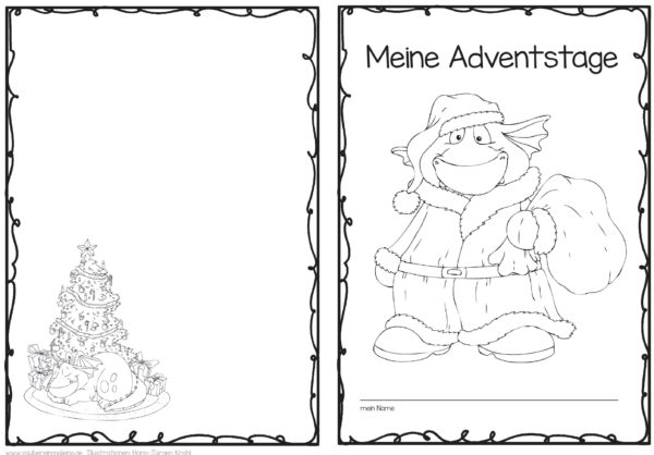 Adventstage zählen mit Konstantin - Faltheft für die Adventszeit