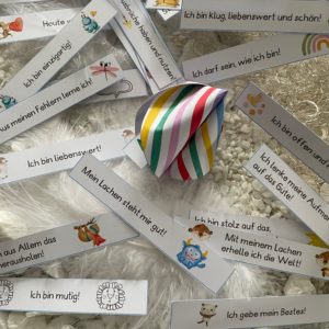 Vorlagen Glückskekse aus Papier - KInderversion