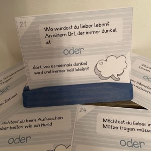 32 Wahlkärtchen - Was würdest Du lieber sein oder tun?