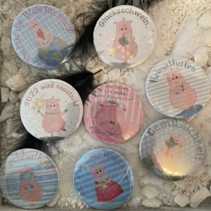 16 Buttonvorlagen: Schweinerei