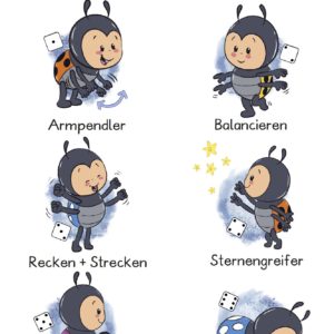 Bewegungsplakat Marienkäfer