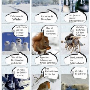 Fotolesespiel: Winter (30 Kärtchen)