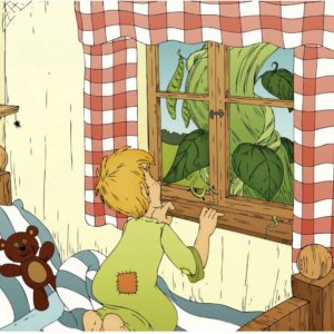 Bildserie: Hans und die Bohnenranke