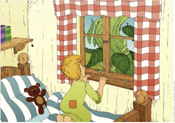 Bildserie: Hans und die Bohnenranke