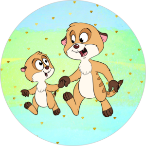 Buttonvorlage Erdmännchen